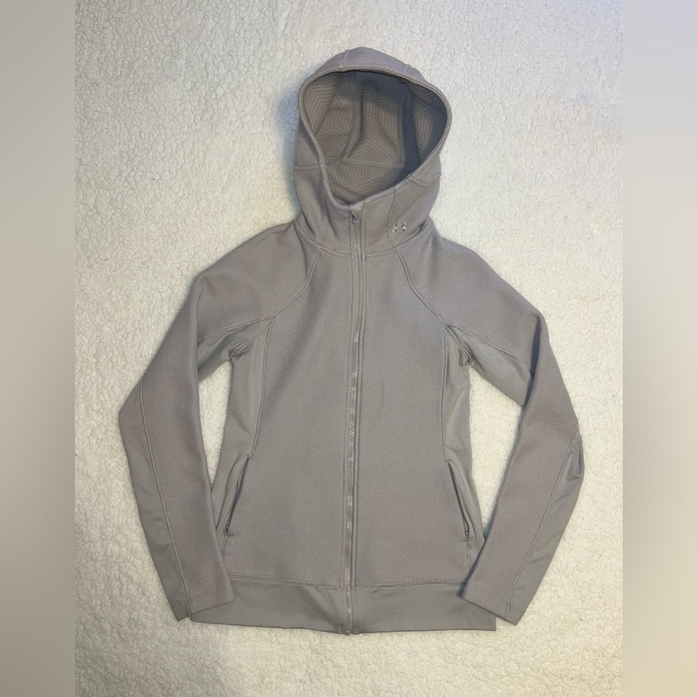 Under Armour Gray Hoodie Full Zip Jacket Sweater Women's Small